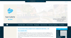 Desktop Screenshot of hotel-saar-galerie.de