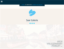 Tablet Screenshot of hotel-saar-galerie.de